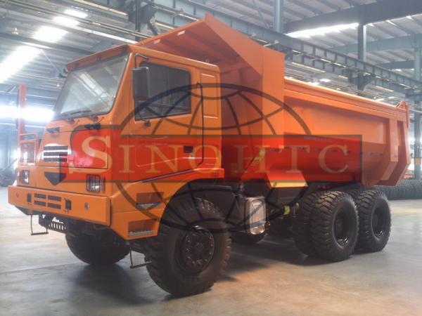 U Shape Rigid Dump Truck , Single Side Cab 50 -  60 Ton Heavy Dump Truck