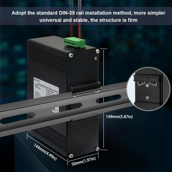 Industrial PoE Ethernet Switch 8× 10/100/1000Base-T PoE ports, 4× 1000Base-X SFP ports, and 2× 10G SFP+ ports