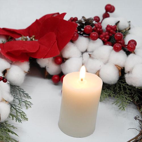Long Burning Pure Beeswax Candles OEM ODM White Beeswax Pillar Candles