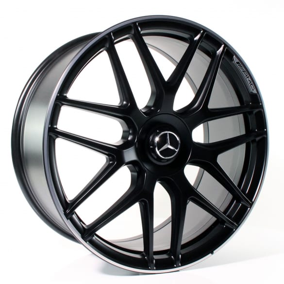 Forged Cross Sopke 22 Inch Matte Black Alloy Rims For Mercedes Benz