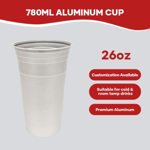 26oz(780ml) Wave Style Premium Aluminum Cups