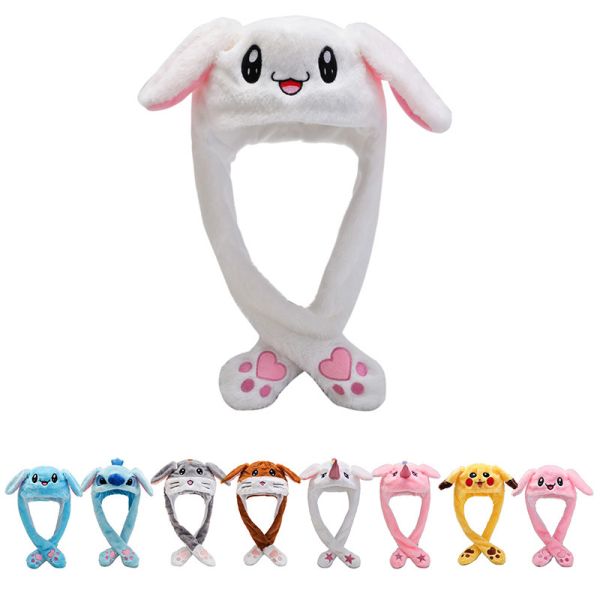 Korean Version Rabbit Ear Hat in Free Size for Spring and Autumn Fashion Embroidery