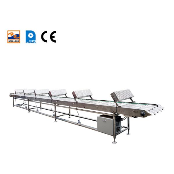 Food Marshalling Cooling Conveyor Stainless Steel Material