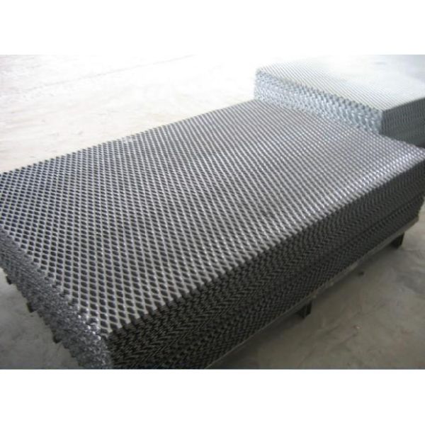 hot dipped galvanised low carbon steel expanded plate mesh