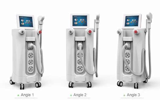 Facial portable diode laser hair removal machine , vertical laser hair removing machine