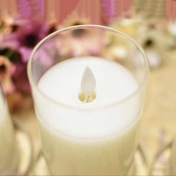 Remote Control LED Pillar Candle with Flickering Flame Effect and Timer Function for Home Decor
