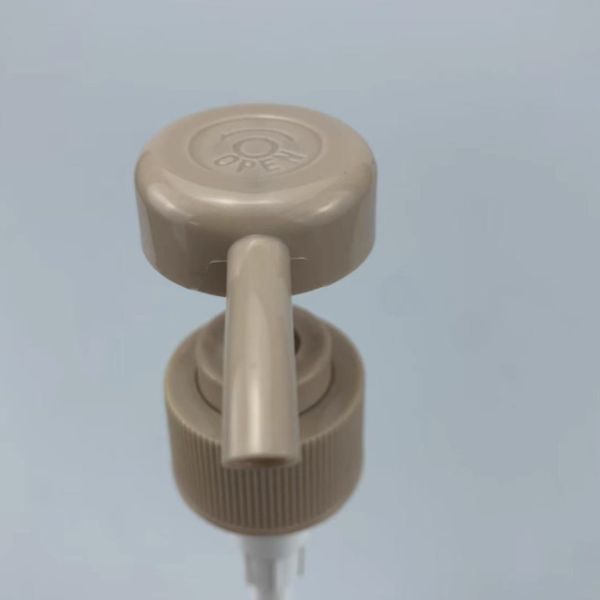 Brown Lotion Dispenser Pump PP 24MM Spray Bottle Pump