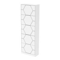Armoire à chaussures en bois à cinq portes