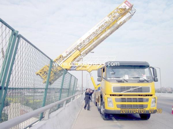 8x4 22m Latice Under Bridge Inspection Machine With Air Suspension System