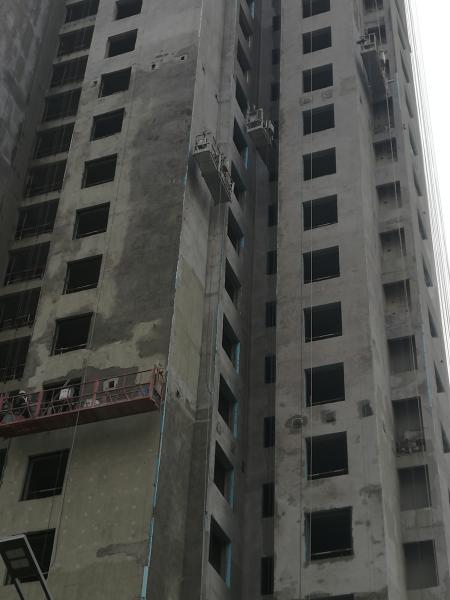 Painting steel ZLP630 wire rope screw type end stirrup hoist powered suspended platform