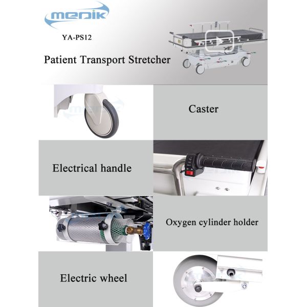 Automatic Electric Patient Transfer Stretcher Height Adjustable