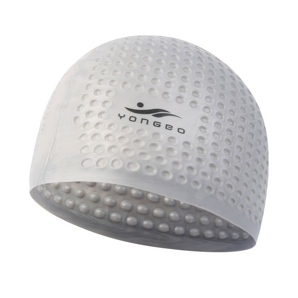 Copozz Silicone Waterproof Men Women Swimming Swimming Cap for Long Hair Hat Cover Ear Bone Pool