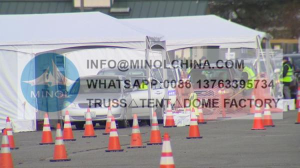 Turn-Key Drive-Through Testing Tents for covid-19
