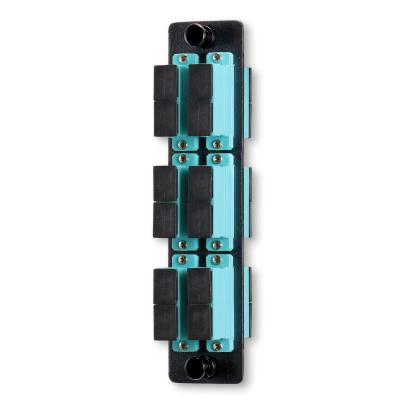 SC 12 Light 6 Position Duplex Multi Mode Fiber Optic Adapter Panel Water Green