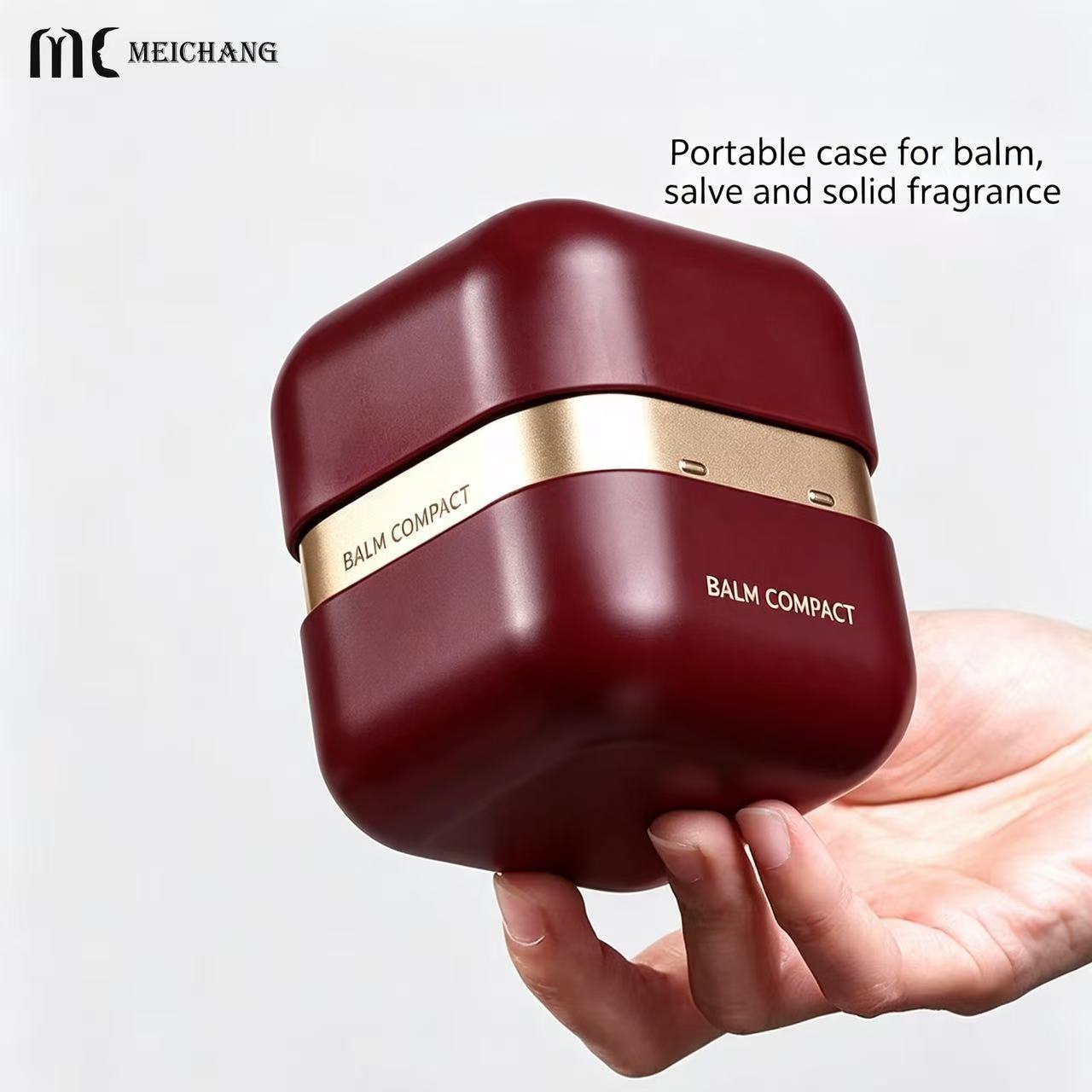 5–10g Mini Square Aluminum Tin with Rounded Corners for portable balm, solid perfume, hair wax and other small-format product packaging (MC-811）