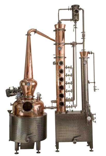 Équipement de distillation GHO Distillateur de cuivre pour micro-distilleries et besoins des utilisateurs