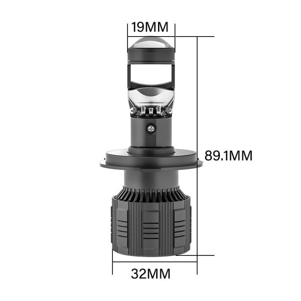 Masters NL19 H4 70W 7200LM 9-32V Proyector mini Led para automóviles