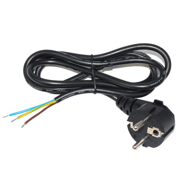 Conector europeo Schuko de conexión abierta 10A 250V Cables de cobre desnudo para uso industrial / doméstico CE RoHS Compatible
