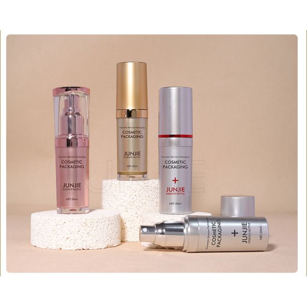 Luxury 30ml Skincare Packaging Set Empty Cosmetic Acrylic Essence Oil Bottle For Skin Care Serum Plastic Bottle