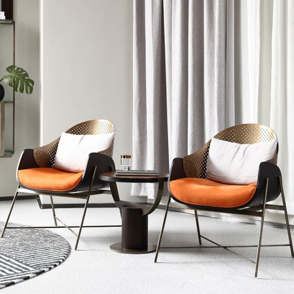 Firm Waterproof Ultra Modern Dining Chairs French Style 86cm High