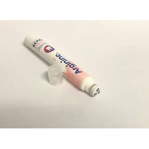D16mm 3-10ml Custom Cosmetic Tubes Empty Eye Cream Gel With Massage Stainless Steel Ball