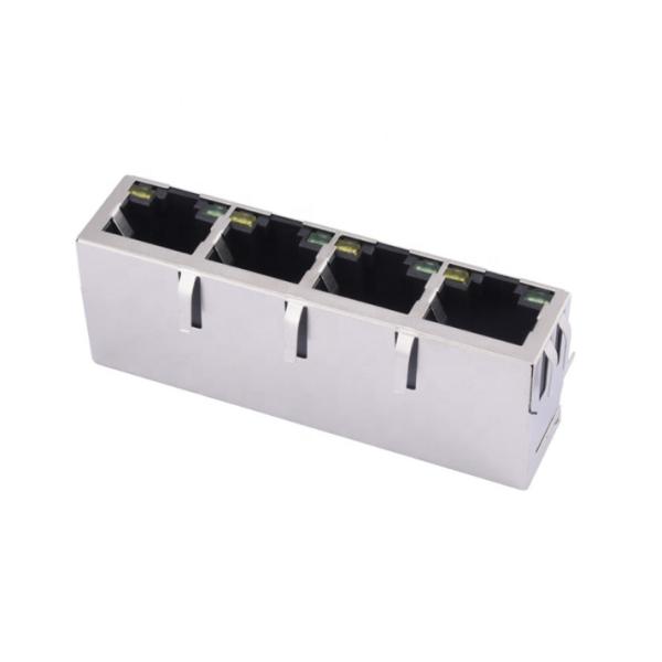 100M 1×4 Ports Integrated RJ45 Ethernet Connector Plug