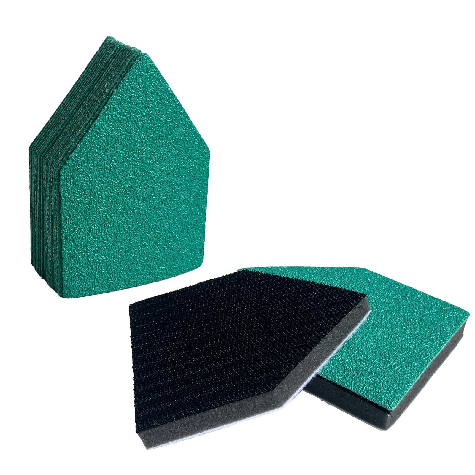 Triangle Zirconia Abrasive Hook And Loop Sandpaper Sheets For Milwaukee Fuel Sanders