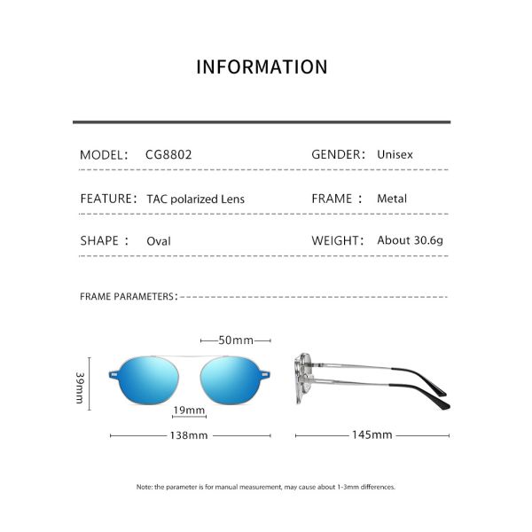 Магнитные солнечные очки UV400 закрепляют дальше для людей женщины поляризовывали ретро анти- слепимость
