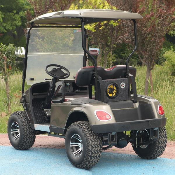 Red Color 14 Inches Off-Road Tires 4 Wheel LSV Utility 2 Seater Mini Golf Cart Off Road Custom