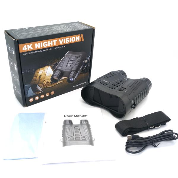 Binóculos da visão noturna do infravermelho dos óculos de proteção 4K da visão noturna para caçar 3,2 grande tela