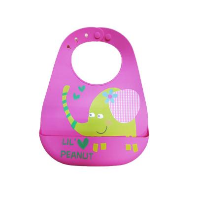 Little Children Silicone Bib With Pocket , Flexible In The Hoop Baby Bibs