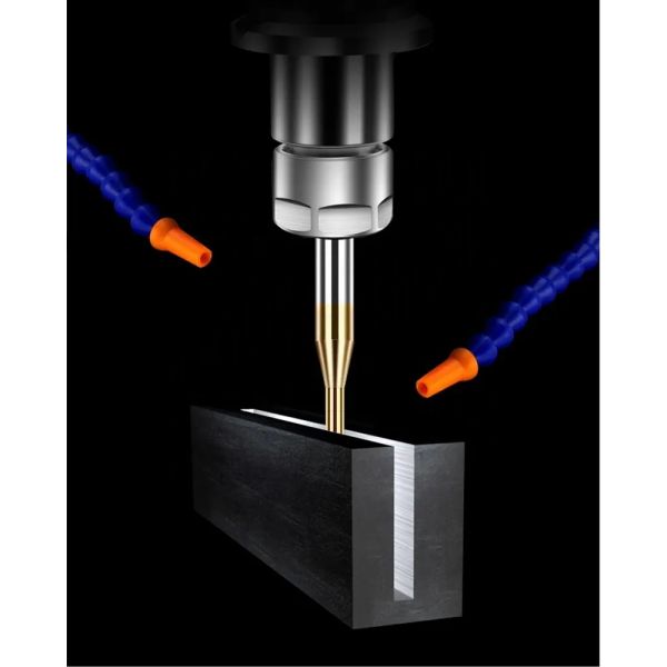 cnc machining 2 торцевая фреза резца шеи карбида твердого тела 2/3 слота каннелюры длинным обнюханная шариком