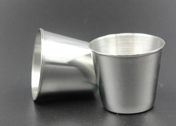 Stainless Steel Carry On Portable Wine Cup , Low Medium 45 Ml Wine Cup