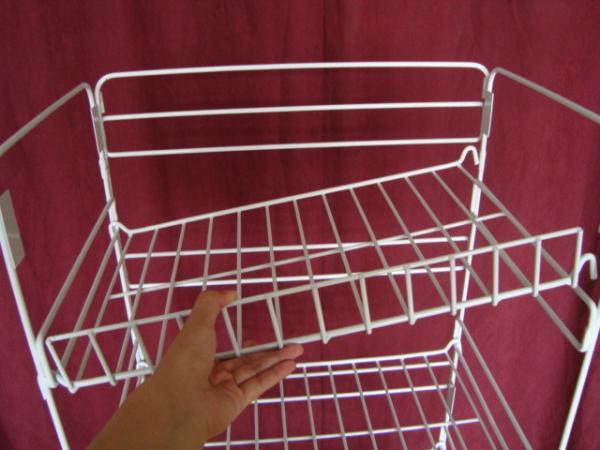 Customize Size Wire Shelf Display Rack  / Graphic Side POP Wire Display Stand