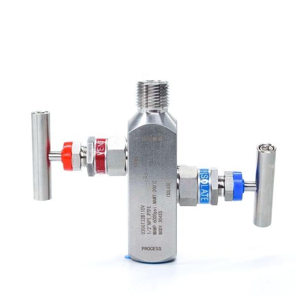 Integrated Stainless Steel Two Valve Group Instrument Pressure Gauge Valve