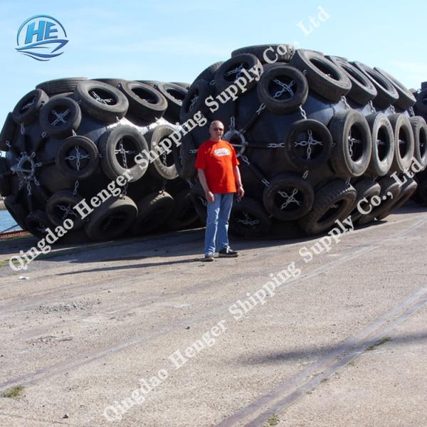 Customized Size Pneumatic Rubber Fender / Pneumatic Boat Fender High Elasticity