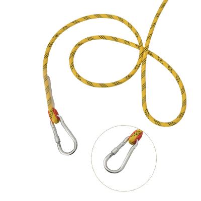 corda de escalada da segurança da corda de salvamento da árvore estática de 8mm para o escape de fogo