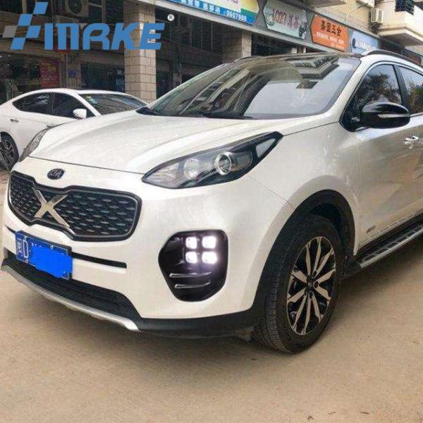 For Kia Sportage Kx5 2015 2016 Led Fog Light Lamp Daytime Led Running Lights Kits