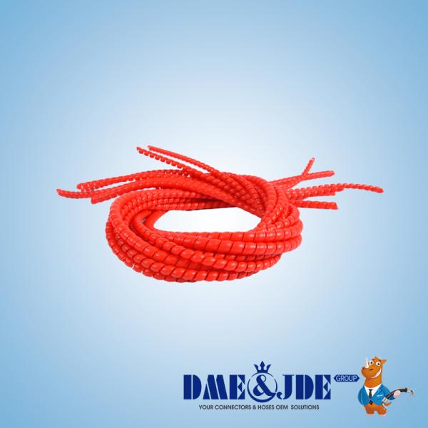 Corrosion Resistant Plastic Spiral Wrap Robust For Hydraulic Hoses