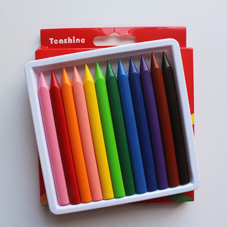 high quality hot sale non toxic colored erasable crayon set