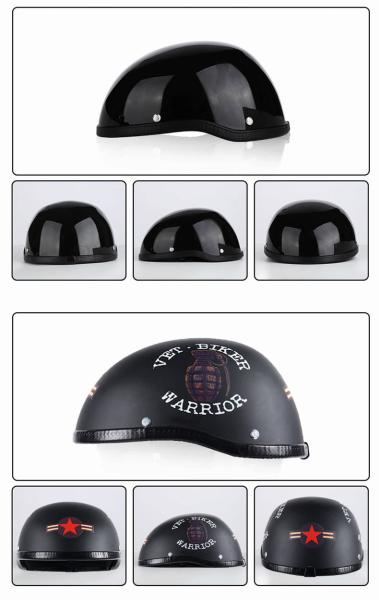 Motorcycle Retro Half Cruise Helmet Prince Motorcycle Helmet Vintage Motorcycle dot helmet M L XL XXL