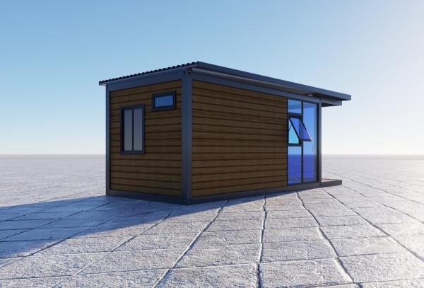 Luxury Mobile Expandable Prefab House Glass Cutain Wall Pu Panel Beach Resort Residential