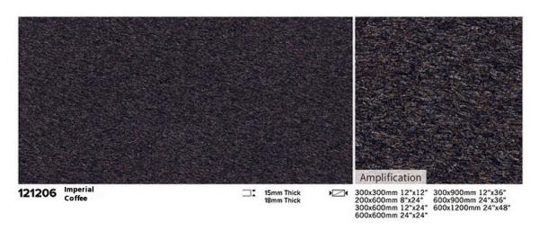Blue Brown Outdoor Porcelain Paving Tile 300x300mm 600x1200mm