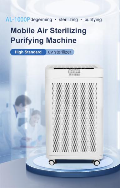 Sala 1000m3/h Ion Air Cleaner negativo do purificador do ar de H13 Hepa PM2.5 grande