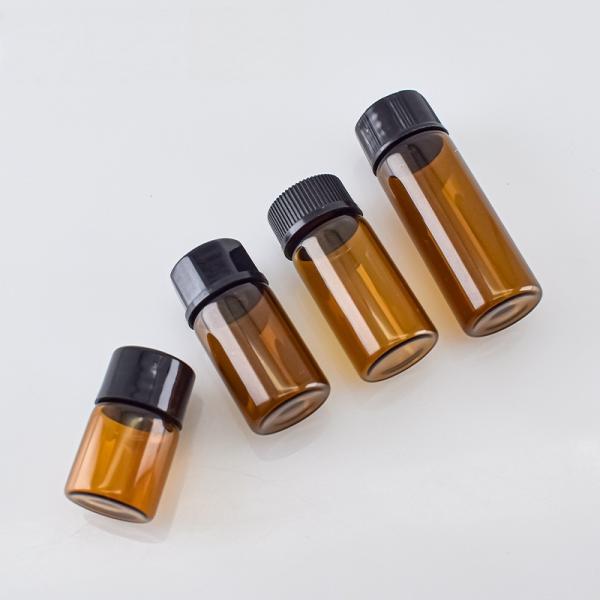 Choose from a variety of cap options for our leakproof Cosmetic packaging for essential oils available in 1ml-5ml sizes