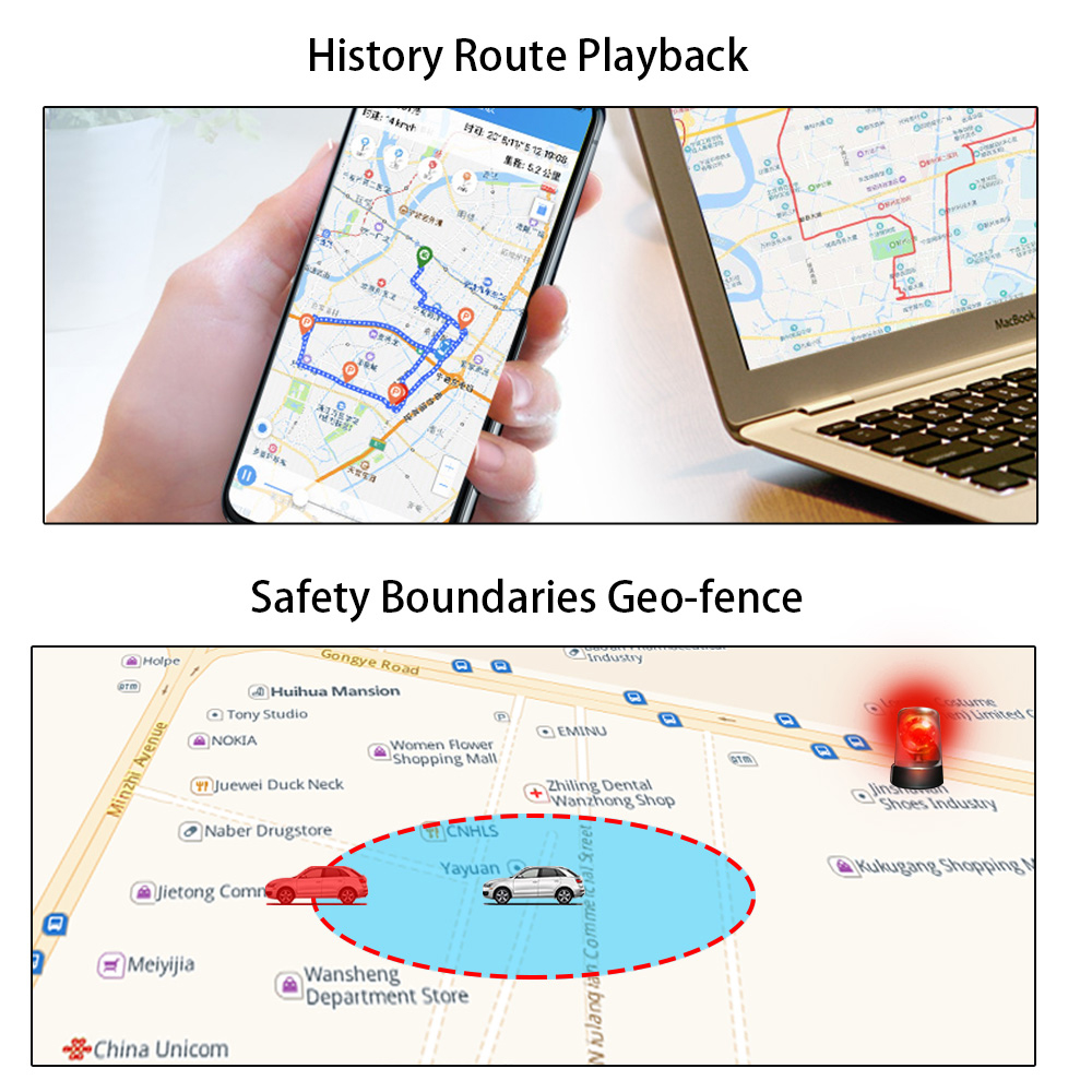 отслежыватель в реальном времени Gps обнаружения ACC 4G для автомобиля удаленно отрезал функцию Sos Mic топлива