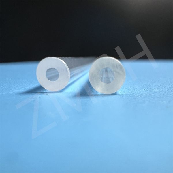Сапфировые трубы оптические трубы чистые Al2O3 трубы высокая твердость прозрачная первоначальная поверхность роста