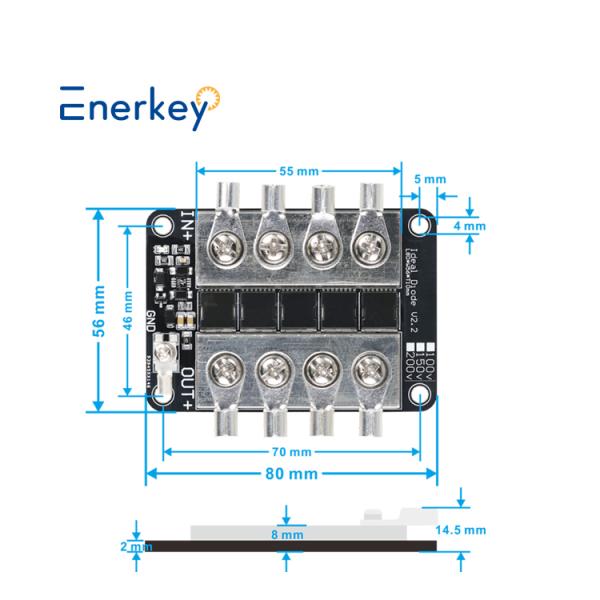 Module de diode idéale Enerkey 100V 150V 200V 150A Contrôleur pour la protection anti-retour en amont de la batterie de voiture électrique
