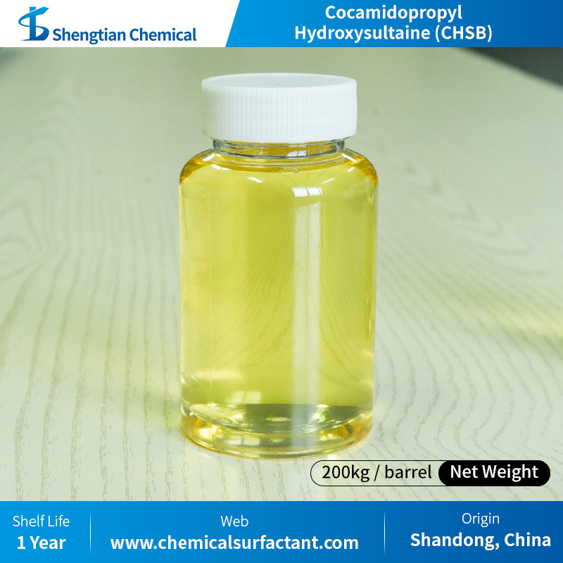 Cocamidopropyl Hydroxysultaine CHSB CAS 68139-30-0 Amphoteric Surfactant With Low Irritation And Hard Water Resistance