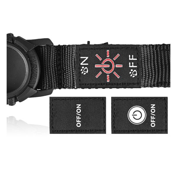 Soft Comfortable Advantage Custom Led Dog Collar with Tracker Case Waterproof Light